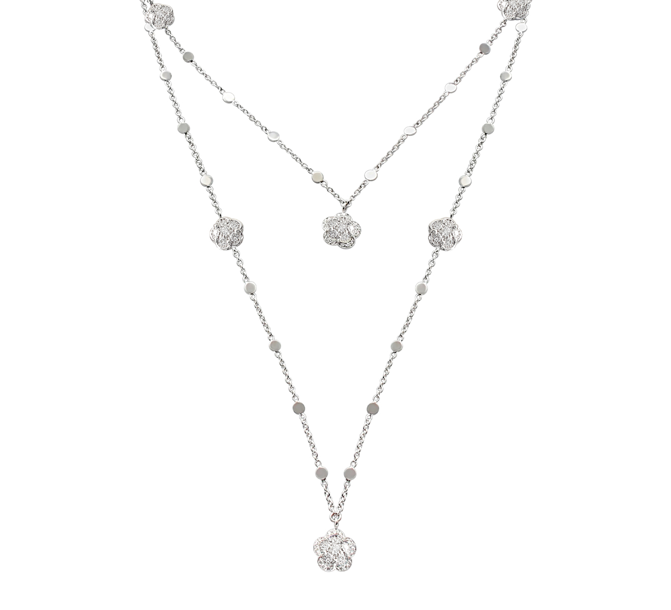 Серебряное колье с сапфиром